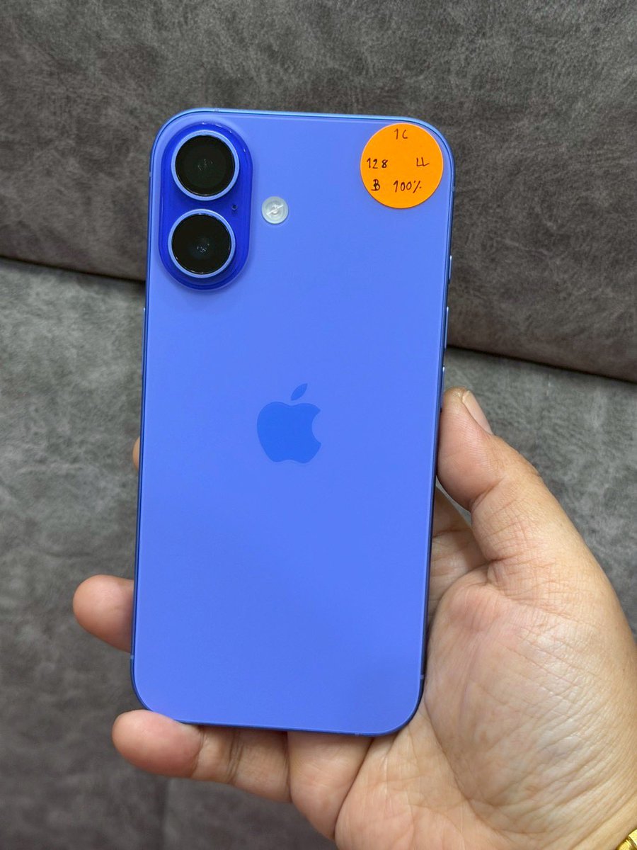 5cmter's tweet photo. iPhone 16 128GB LL แบต100%
สภาพสวย97% ไม่มีตกหล่น แจ้งแบต มีทูโทร สแกนได้ ใช้งานปกติ อุปกรณ์ชุดชาร์จ ราคา 17,500 กทม.นัดรับได้ ส่งแมสได้
#ส่งต่อไอโฟน #ไอโฟนมือสอง #ไอโฟนมือ2 #ไอโฟนมือสองราคาถูก #ส่งต่อไอโฟนมือสอง #ไอโฟน16 https://t.co/6gWlmUshzO