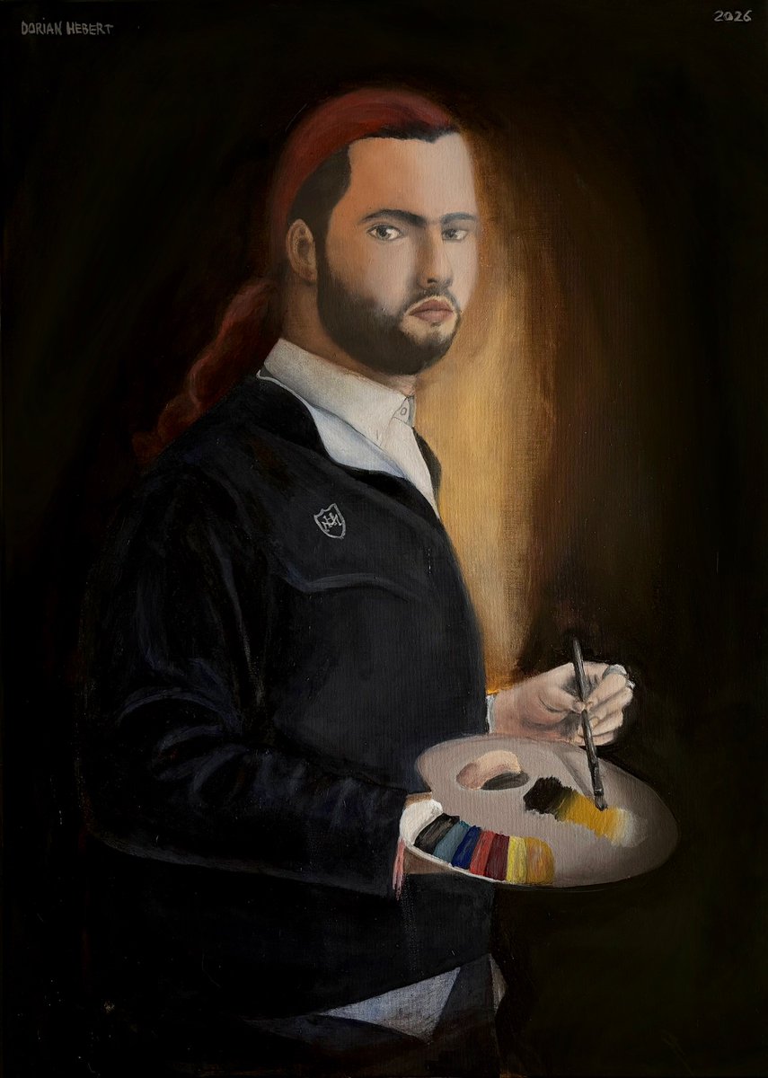 d0r_4n's tweet photo. Autoportrait à 22 ans (huile) (70 X 50) 22/06/2026 - 12/07/2026 #oilpainting #classicart #autoportret https://t.co/RlsjPABazJ
