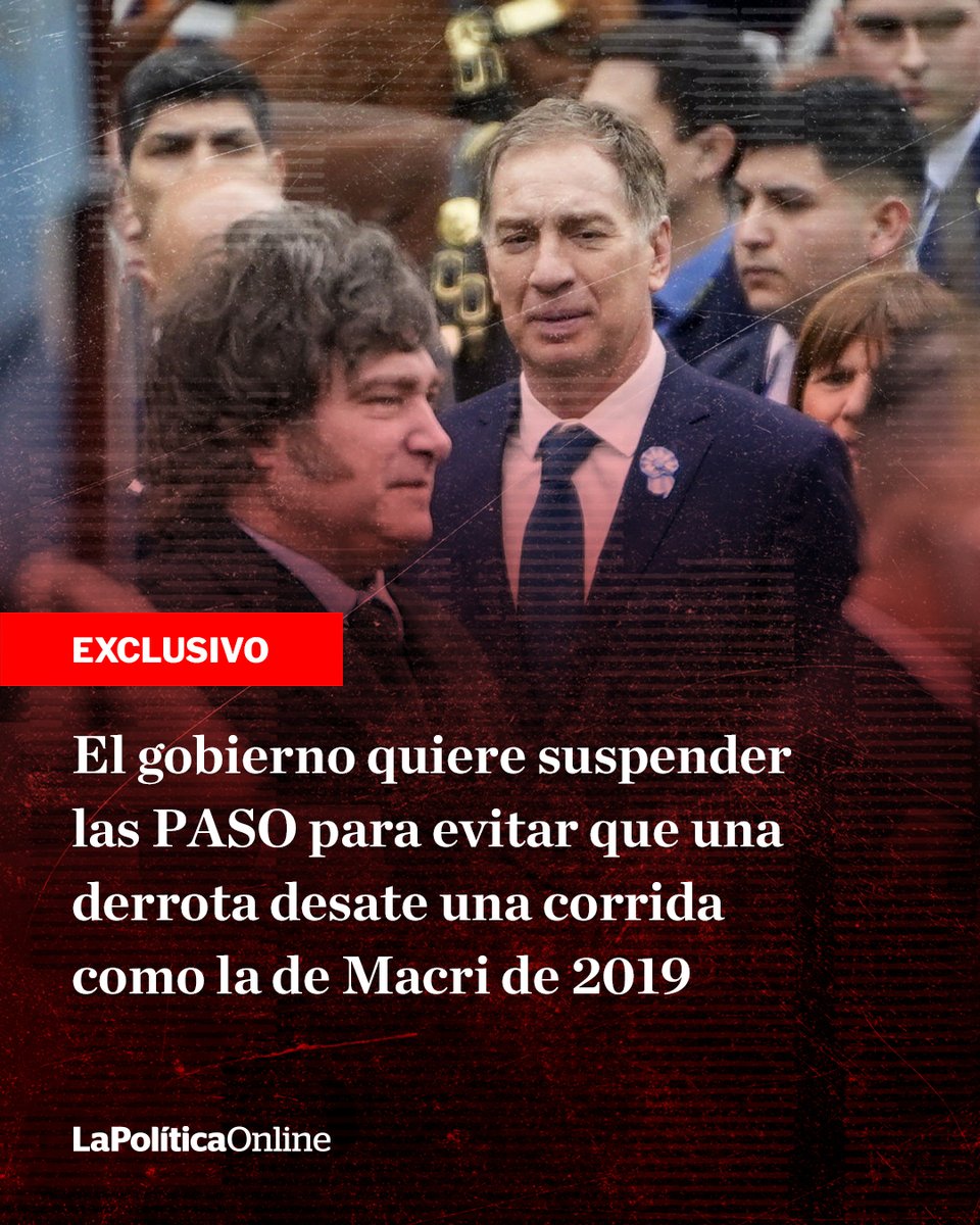 LPOArg's tweet photo. 🔴 La Casa Rosada teme que Milei quede segundo en las primarias y se derrumbe el plan económico. https://t.co/dMuYD9uH2g https://t.co/oC1Y2wdacr