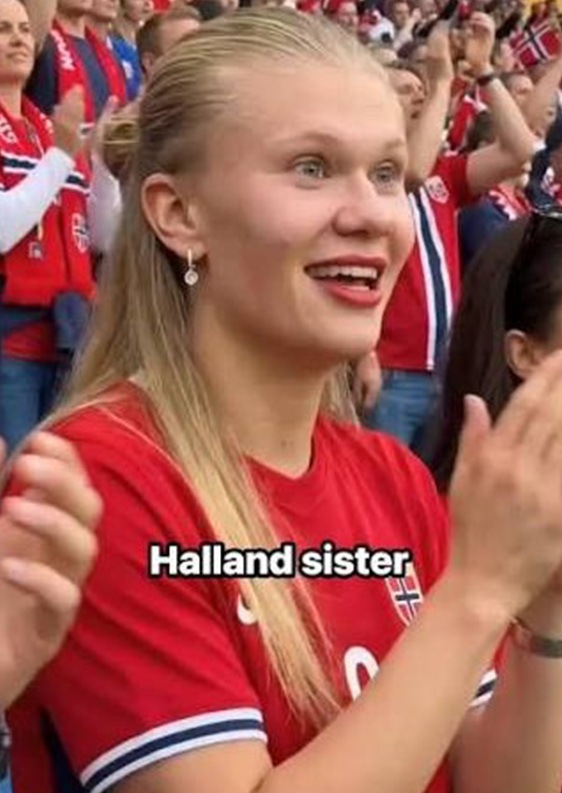 BetclicPortugal's tweet photo. A irmã de Haaland consegue ser mais parecida do que o próprio Haaland https://t.co/VLMfWRc3Gt