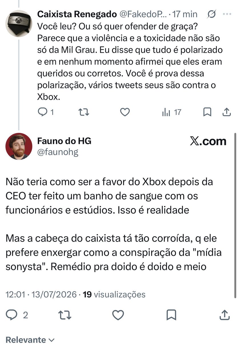 FakedoPhil's tweet photo. Isso aqui é loucura. Tu vai conversar mas a pessoa sem argumento só quer ofender. https://t.co/geMD2eKqvE