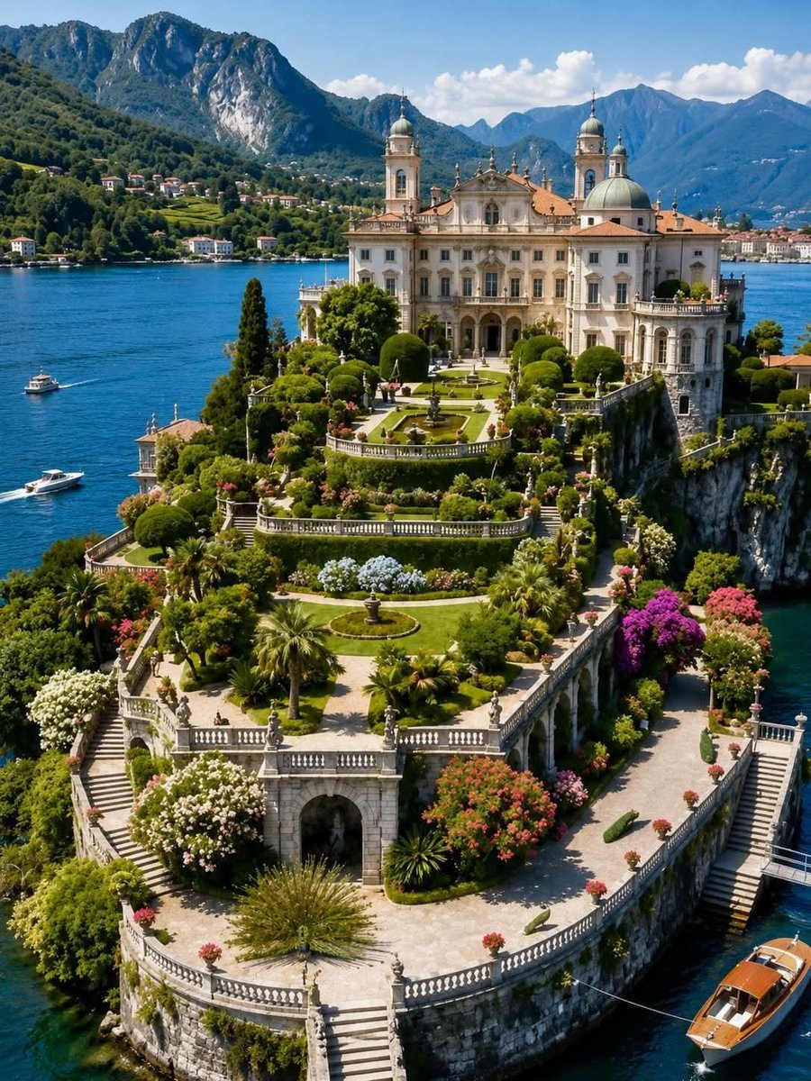 naturalbeautyi7's tweet photo. Isola Bella, a small island on Lake Maggiore in northern Italy 🇮🇹 https://t.co/O0DEIfcAj1