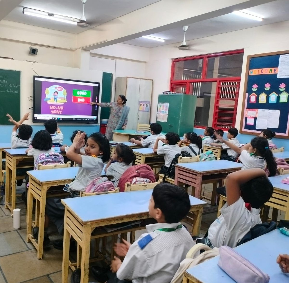 PublicAhlcon's tweet photo. As part of our Child Safety initiative, Preparatory Stage students watched  Good Touch and Bad Touch awareness videos helping them identify safe and unsafe touch,set personal boundaries and understand that their voice matters.@Dir_Education @EduMinOfIndia @ashokkp @Ahlconpublic1 https://t.co/OHHfq4FW48