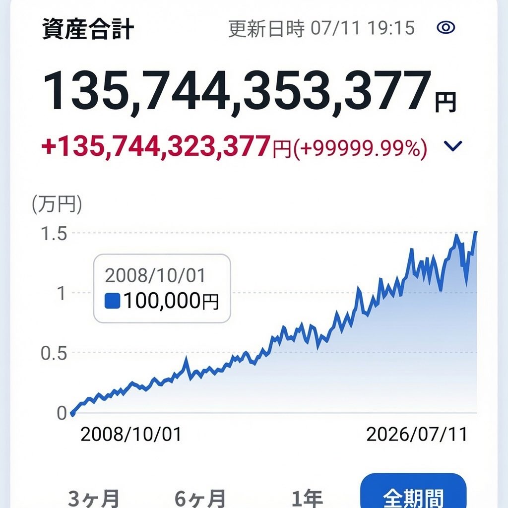Empty2100's tweet photo. 投資の神様になった気分や https://t.co/EeiSqgq9uw