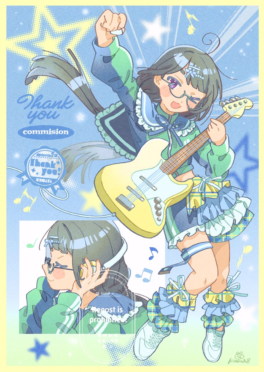 kum8_c's tweet photo. ありがとうございました 🎶🎸
#Skeb https://t.co/xGgZKqEDwb