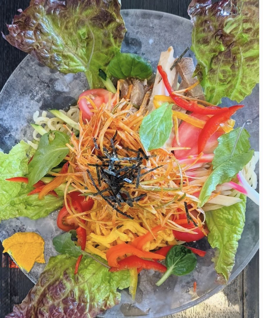 こんばんは☆ 佐野ラーメン🌺俺の夢です #冷やし中華 食欲増進🧡辛ネギ