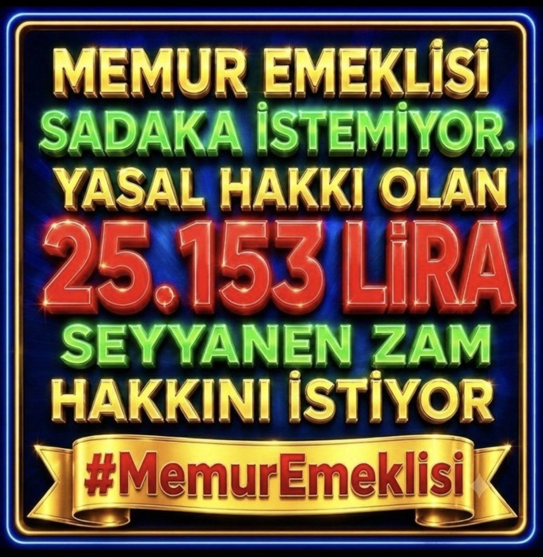 gulmez_gul31294's tweet photo. #EmekliMemur un 3 yıldır  seyyanen zam hakkına el koyma hukuksuzluğunu yapan
@RTErdogan 
@Akparti 
@MHP_Bilgi  yi
Sandıkta
#MemurEmeklisineAdalet için 
2,5 milyon memur emeklisi görmeyecek‼️
@herkesicinCHP 
@iyiparti 
@rprefahpartisi 
@TBMMGenelKurulu
@55erhanusta https://t.co/SrWafq90jm