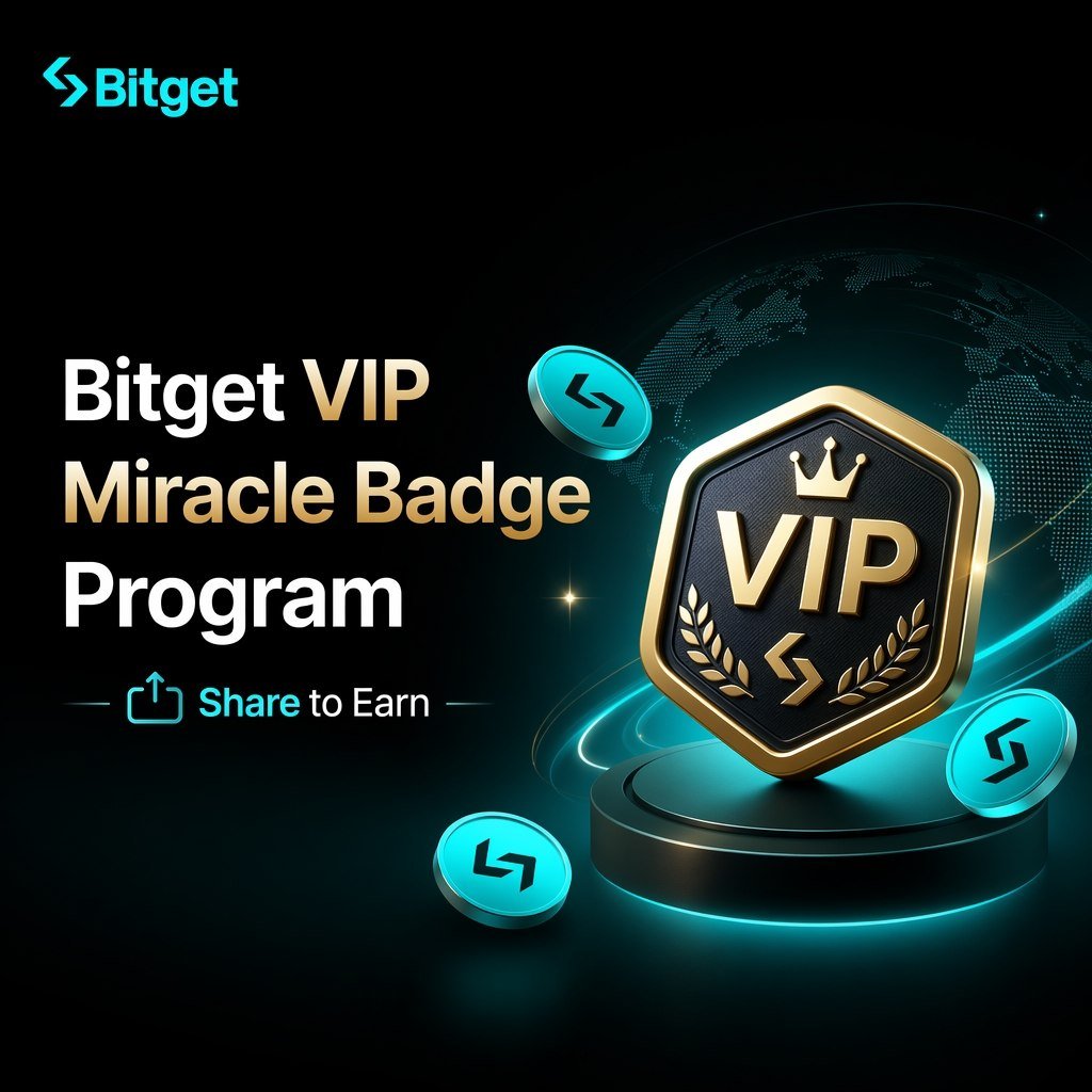 0xMRashi's tweet photo. You don't need to be a VIP already to become one. Bitget's Miracle Badge Program rewards active traders, not just premium users. Hit your milestones, climb into VIP status, unlock real perks like MotoGP tickets.

https://t.co/2BNCTPeW6A https://t.co/7xy6WYjwNu