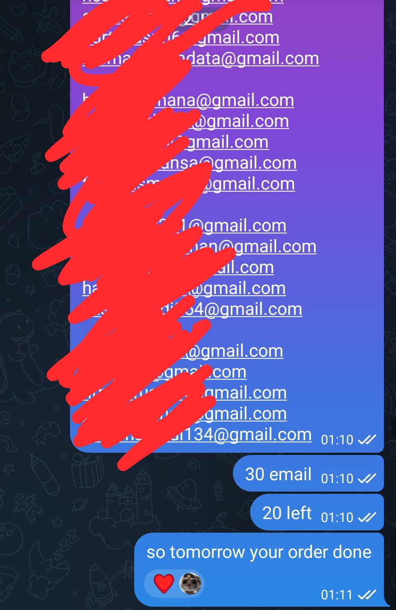 kenzo0048's tweet photo. AVAIBLE 30 - 100 📧 GMAIL FRESH / DAY

CUSTOM NAME AND PASS ✅
IP INDONESIA🇮🇩
BULK ✅

DM https://t.co/ADgMpjlirq IF  YOU NEED!!

#gmail #email #buy #sell https://t.co/WCoKzONVRw