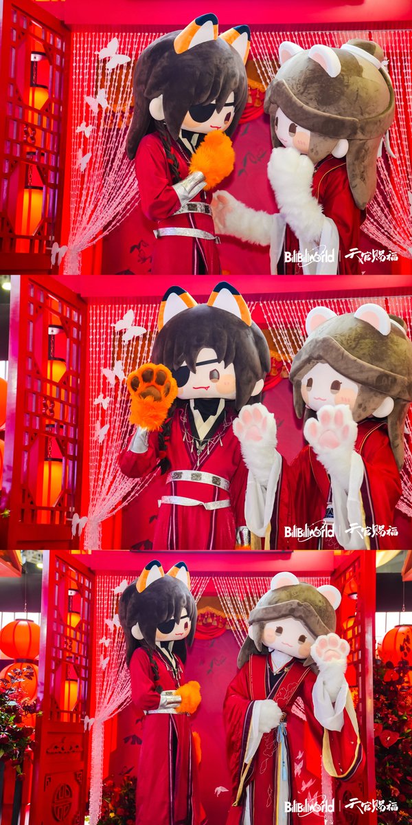 TGCF_Official's tweet photo. #BW2026 可爱打卡牌的打卡之旅，最后竟现场遇到本尊～
感谢每一份奔赴与相逢，打包留存所有难忘瞬间，期待下次重逢 ٩(ˊωˋ*)و
#天官赐福动画生日月 #谢怜0715生日快乐 #天官赐福动画 #天官赐福 #花怜 #谢怜 #花城 #TGCF https://t.co/u5lJFyltlL