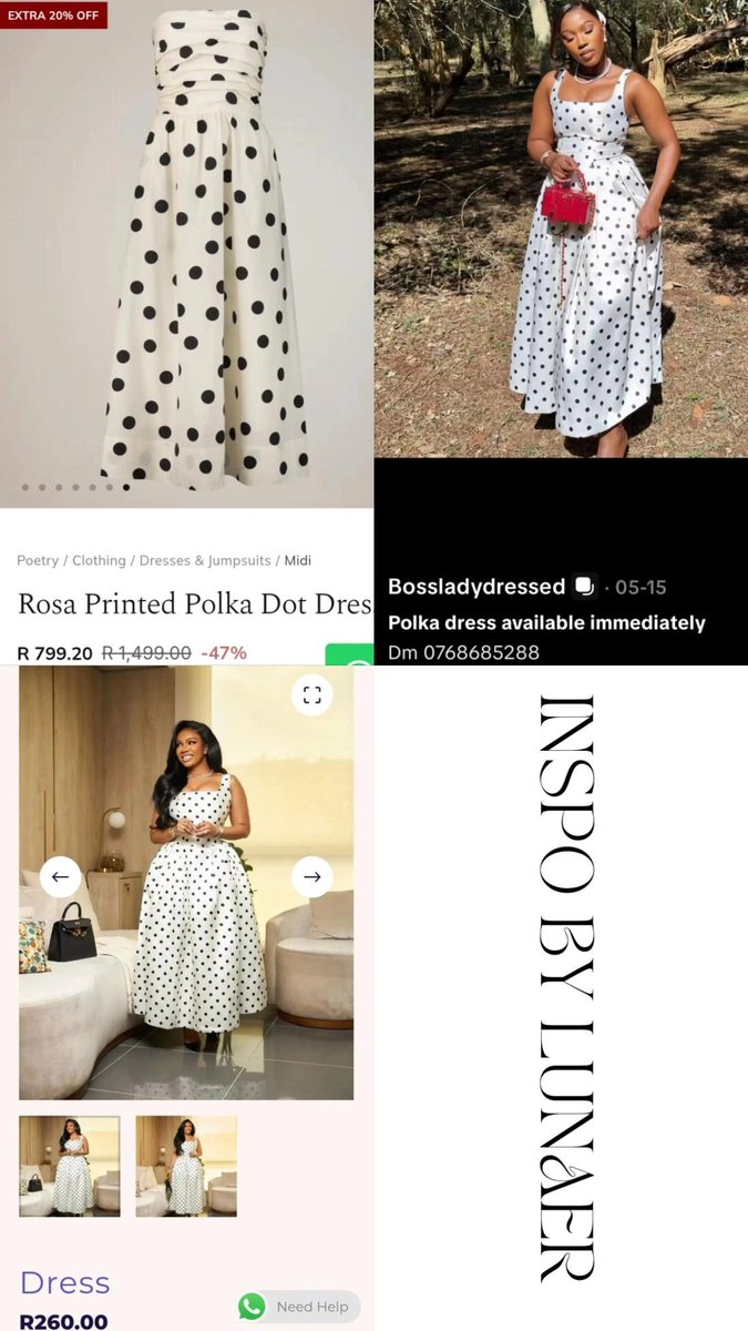 inspo_by_lunaer's tweet photo. Add The Polka Dot Dress to your cart before summer arrives, shopping options available from the grids.. https://t.co/3nGtgaiToG