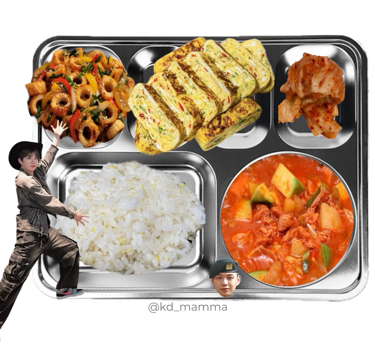 kd_mamma's tweet photo. 〔 2026년 7월 14일 조식 〕 
밥
참치고추장찌개
부들어묵볶음
계란말이
배추김치
   ᑎ__ᑎ      ᐱ__ᐱ     ᕱ__ᕱ
   (˶.•o•˶)    ( .•ω• )    ( .•⤚• )
ଘ(ა 🍚 )    (ა     ૮)｡   (      ٩)੭ https://t.co/ocWM2MMcJb
