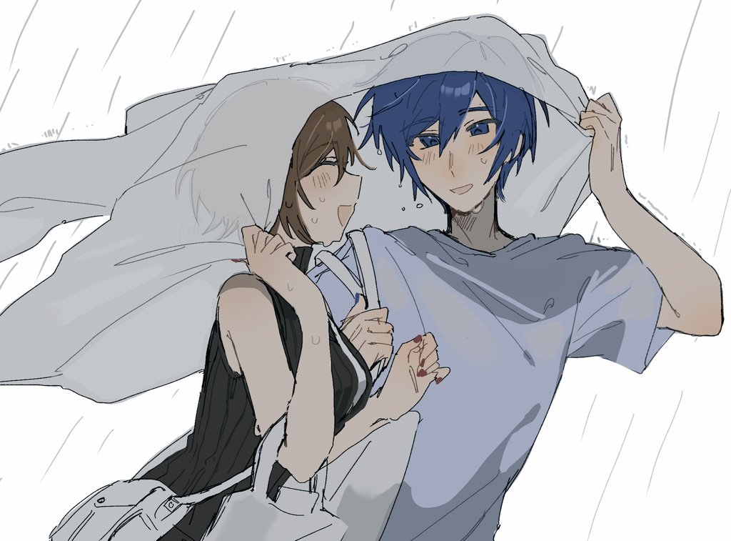 kusuri015's tweet photo. 雨でも一緒なカイメイ https://t.co/IuKxqp7Kji