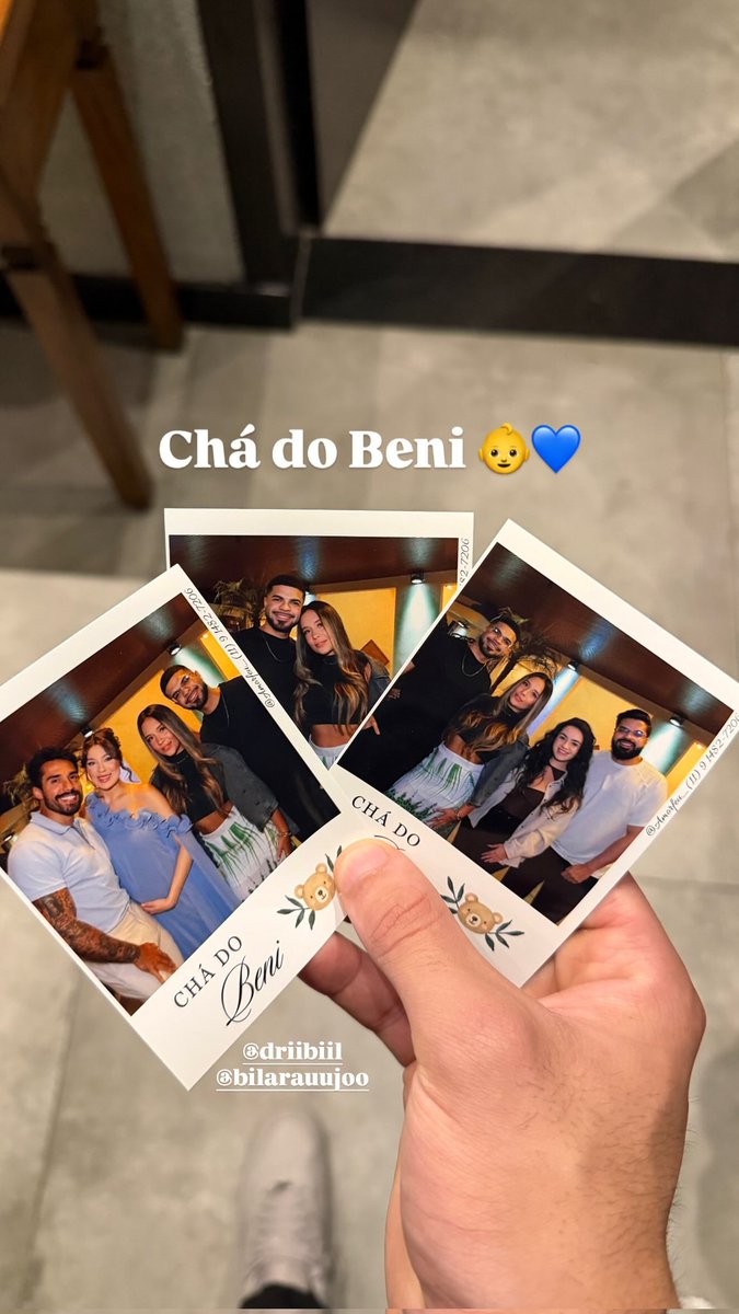 InfosArcrebiano's tweet photo. Storys dos convidados #ChaDoBeni 12.07.26 🤍🧸
@/arthurzenith / @/rafaelsouzaeq / @/juuuhssilva https://t.co/UevpbuhV9T