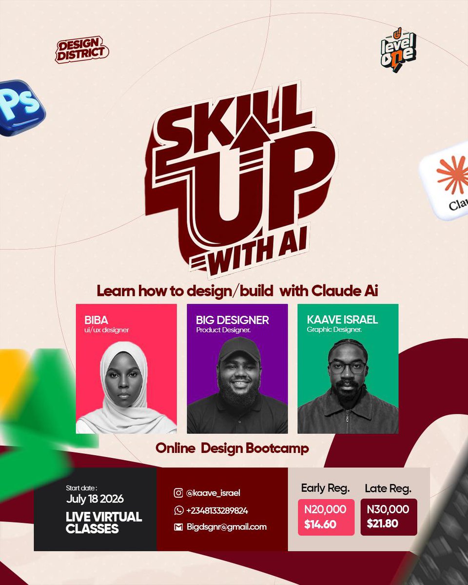 UIbyBiba's tweet photo. You have until Friday to register for our class. Come learn from us and upskill today! https://t.co/MXv6Gyl1k5