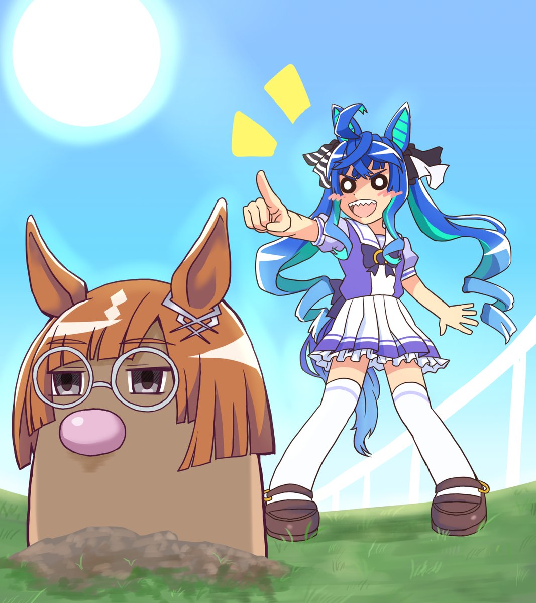maruiike1's tweet photo. イクノ　ディグダっす　#ウマ娘 https://t.co/RnneTZXm8O