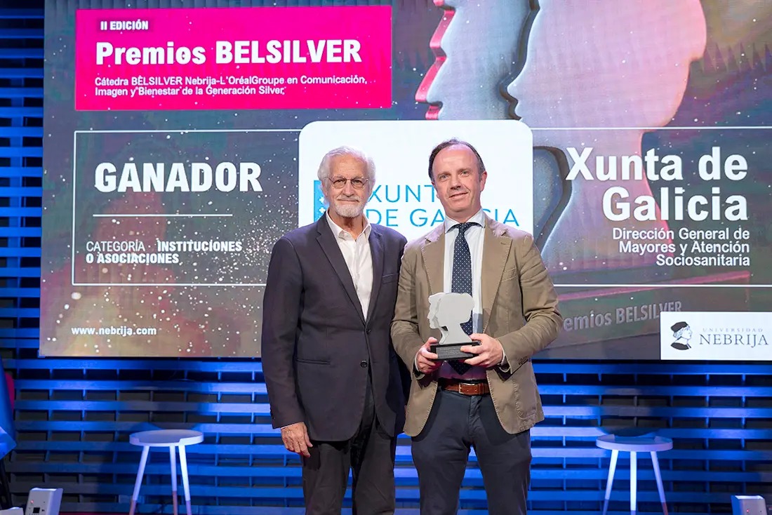 COMC_Oficial's tweet photo. Premio BELSILVER 2026 a la Dirección General de Mayores y Atención Sociosanitaria de la @Xunta, dirigida por el colegiado 𝐀𝐧𝐭𝐨́𝐧 𝐀𝐜𝐞𝐯𝐞𝐝𝐨. El galardón reconoce especialmente la Estrategia Gallega contra el #Edadismo  ¡Enhorabuena! 👏👏

+ info: https://t.co/6D7psCGXsC https://t.co/daTysi6rdm
