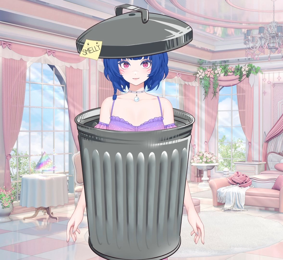 NellyStefff's tweet photo. How my new trashcan redeem looks on stream👀 https://t.co/1eqeXaGahB