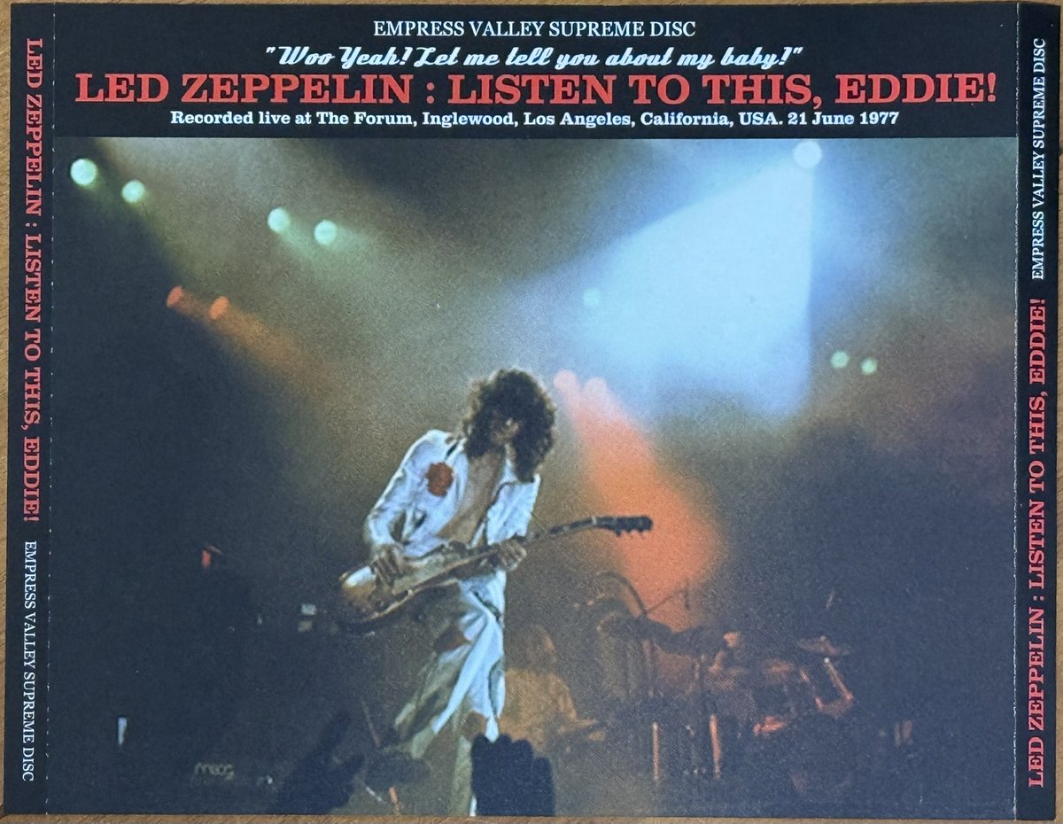 claptmania's tweet photo. #Led_Zeppelin
LISTEN TO THIS, EDDIE!
言わずもがな、な名テーパーに依る音源テープ📼。
CD3枚は今の僕にはボリュームあり過ぎですが、このソースであれば聴き通せます。...と思います。
先日のジミー桜井さんのライブ観てから再ブーム到来ちう🎶😉 https://t.co/3CdkCiGrYh