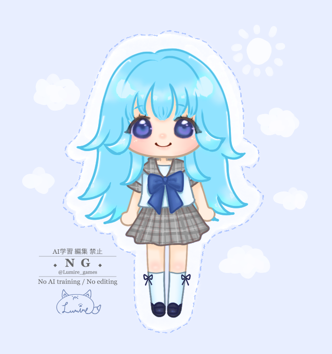 Lumire_games's tweet photo. いま作ってるゲームの主人公ちゃんをミニキャラ化🌧️

#イラスト練習 https://t.co/zl2c3wh7Xf