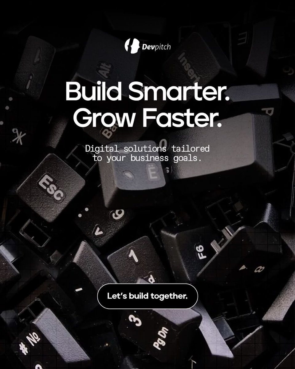 DevpitchCo's tweet photo. Every great business starts with the right technology

From websites and mobile apps to custom software and digital solutions, Devpitch helps businesses build smarter, scale faster, and stay ahead of the competition

Let’s turn your ideas into better products.
#Devpitch #Software https://t.co/gNmuXFgQmm