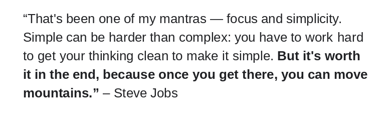 StartupWisdom_'s tweet photo. Steve Jobs on the mantra behind everything he built: https://t.co/IyZeCIjKAQ