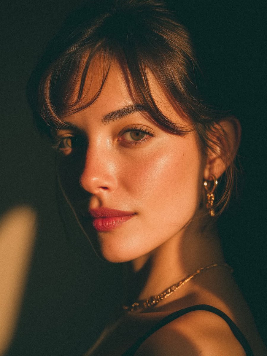 Cinematic Golden Hour Female Portrait