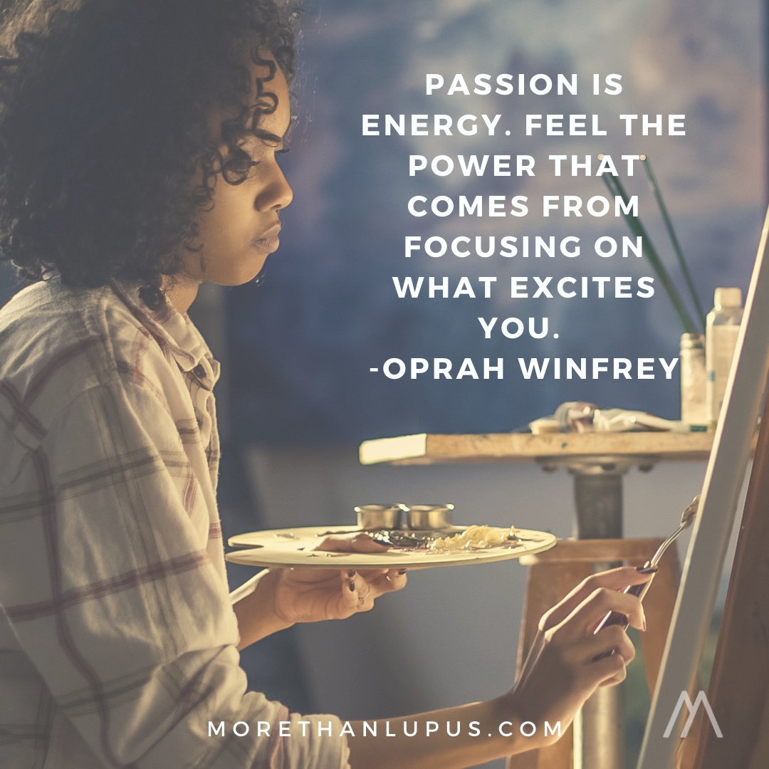 LupusMore's tweet photo. MONDAY MOTIVATION!
What excites you today?
#motivation #lifeisnotover #passions #youaremorethanlupus #morethanlupus #lupus #SLE https://t.co/pyYAeLe0x5