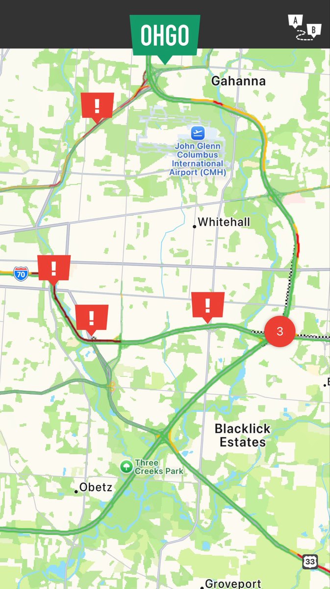 ODOT_Columbus's tweet photo. COLUMBUS: I-70 westbound is CLOSED at I-270 due to a crash. Follow https://t.co/16XJ7HIrR1 for updates. https://t.co/n1o1sJtITL