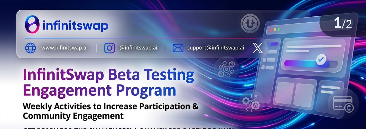 ARKlNGS's tweet photo. Why should you join the @infinitswap beta testing program? 🌐✨
Exclusive Perks: Successfullparticipation gets you automatically qualified for upcoming rewards like Wednesday's Raffle Draw! 🎁
Don't just watch Web3 evolve—help build it. Try the beta now: https://t.co/PtgTMzLXjv https://t.co/pAzDnvR8Rv