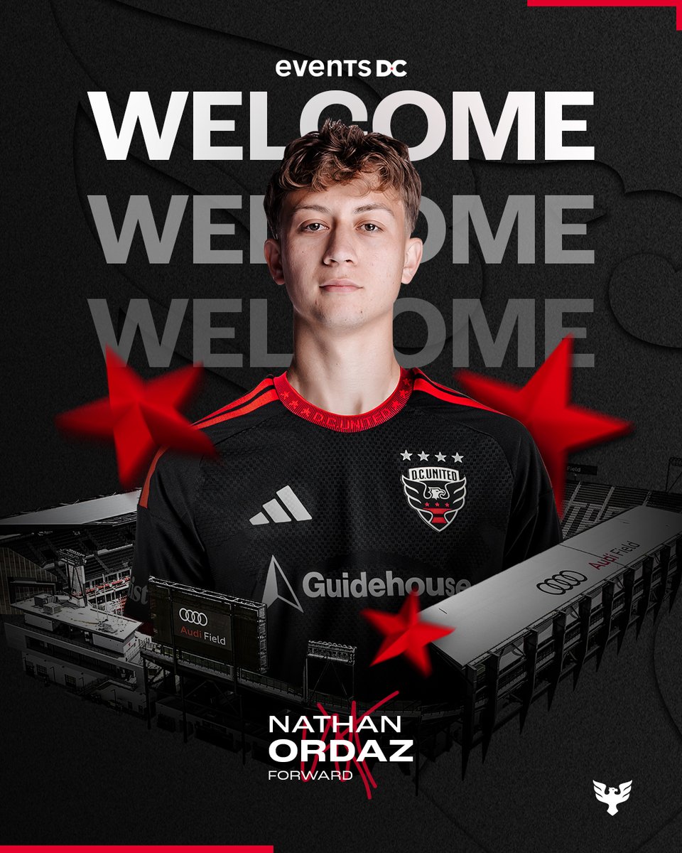 dcunited's tweet photo. ¡Bienvenido a tu nueva casa! 🖤❤️

D.C. United Acquires El Salvador International Nathan Ordaz from LAFC.

Read More 📖: https://t.co/2eozjuZ43l https://t.co/brAWAgHpBh