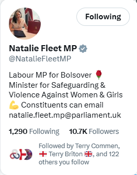 forever_ro68936's tweet photo. @NatalieFleetMP Another idiot pretending it's okay to spout disgusting comments and then apologise and hope it all goes away. Well guess what Natalie Fleet, we won't forget that the Minister for Safeguarding &amp; Violence Against Women &amp; Girls has revealed her true self. https://t.co/rM7djXMHN4