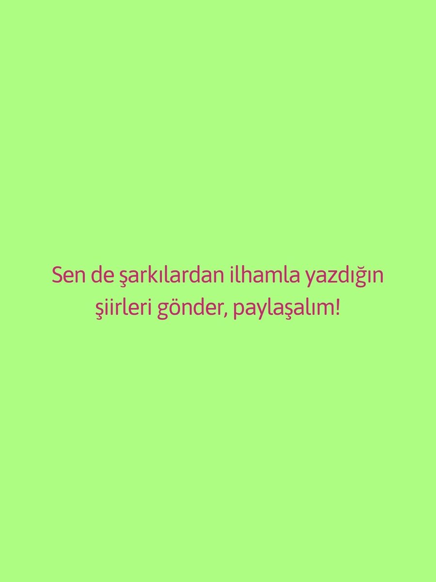 tamamperuk's tweet photo. arkdşlar duyduk duymadık demeyin!
şarkılardan ilhamla şiirler şimdi sizinle!
ilham aldığınız şarkıyı da belirterek şiirinizi gönderin, paylaşalım.
n'olur gönderin yani... 🥲

https://t.co/Is349lsE7y https://t.co/6eADZw2jLi