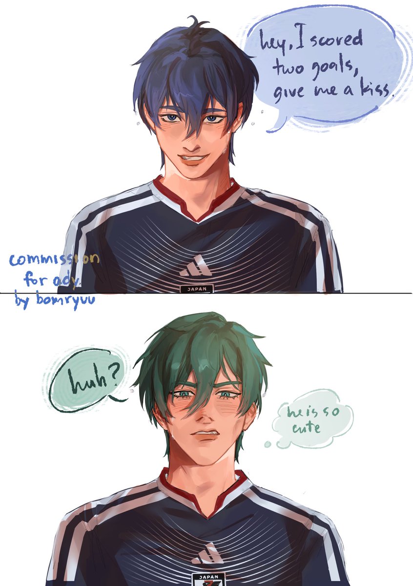 isagist's tweet photo. lovebirds after the game! #rnis #rinsagi
art by @ bomryuu https://t.co/zpbR4tDDSa