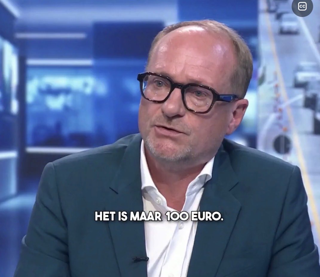 Kristof_A's tweet photo. Mogelijk 1 van de domste politieke uitspraken ooit van een Minister net nadat een belastingverhoging wordt aangekondigd.

“Het is maar 100€”, aldus @BenWeyts bij VTM over de kost van uw wegenvignet. https://t.co/vuWmdXxQCD