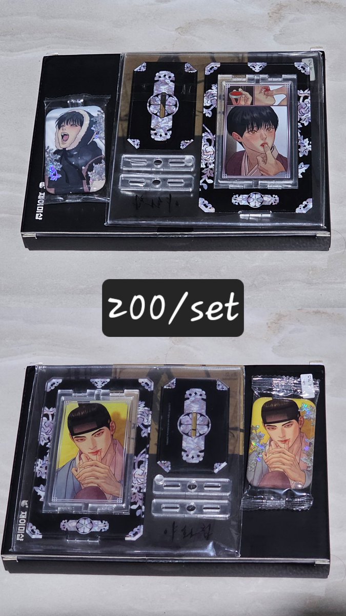 runranirun's tweet photo. #warungmanhwa wts, acrylic potn, varsity holder package blossoms of the white night  &amp; flashlight,  random photocard, AR card lezhin merch 2025, studio photopack melting point &amp; pearl boy, potn book

📍Bogor 🇮🇩

#warungbl #pasarbl https://t.co/xMWffTlhJg