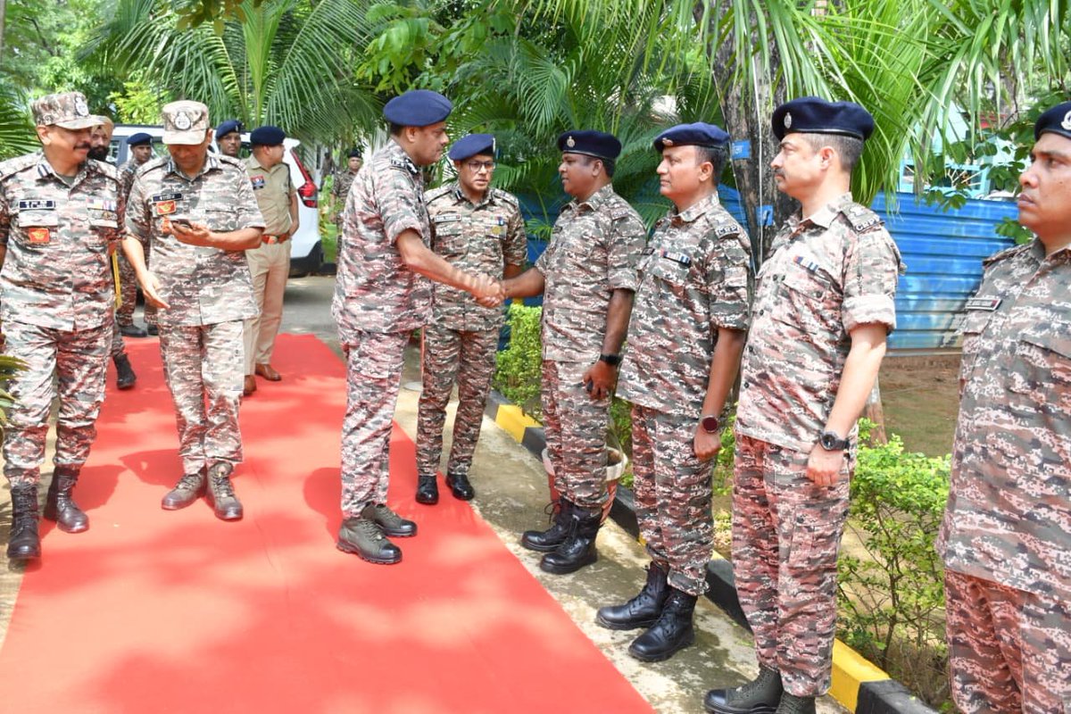 CentralZoneCrpf's tweet photo. Today, 13 July 2026, Shri Deepak Kumar, IPS, Special DG, CRPF Central Zone, along with IG CTG Sector, visited 85 Bn HQ Nayapara, Bijapur (CG). They reviewed operational preparedness, interacted with troops and boosted their morale. 🇮🇳
#CRPF
@crpfindia 
@85BNCRPF  
#Chhattisgarh https://t.co/rp6iczORhr