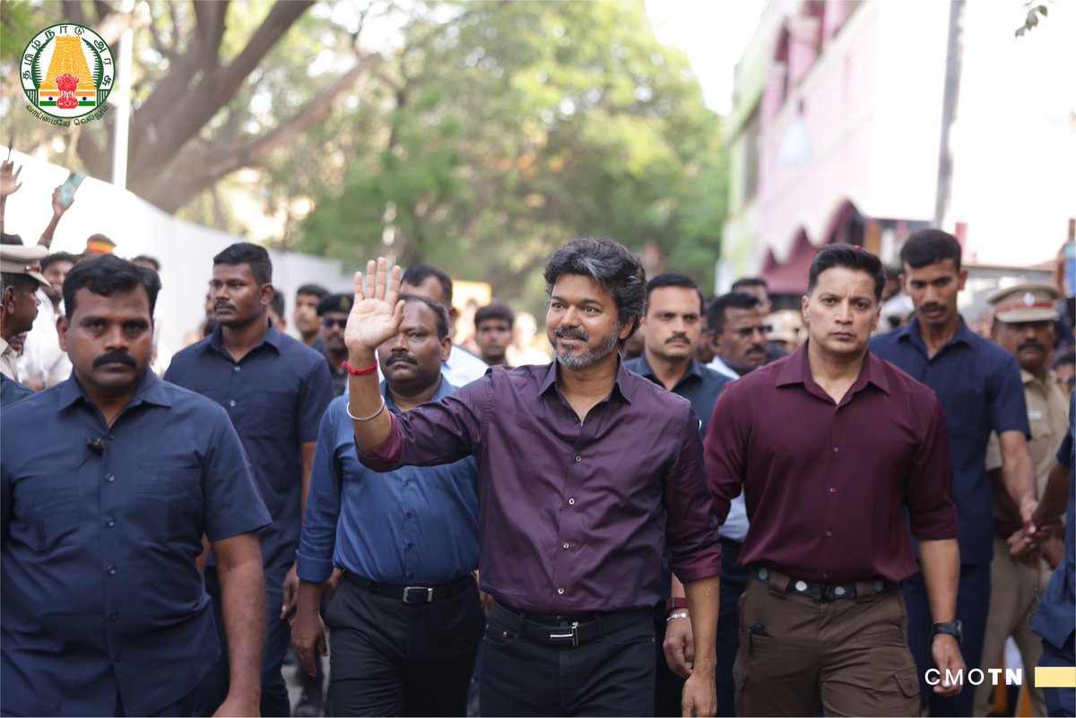 CMOTamilnadu's tweet photo. பெரம்பூர் தொகுதியில்  முதல்வர்
#CMJosephVijay https://t.co/U00YLeqbAy