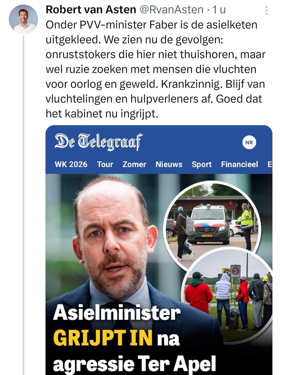Sandervandam2's tweet photo. Jouw partij D66 wil die onruststokers over onze hele land verspreiden ipv ze linea recta ons land uittrappen,  schijnheilige pannenkoek. https://t.co/aLu4DaUuZ3