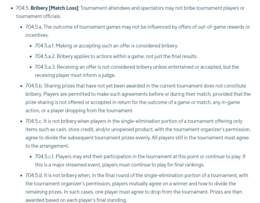CapomellowLynch's tweet photo. @defibkid @Matthew_W_FAB @carloople Maybe I'm wrong but from a quick search and compare, RB should step up their bribery punishment... DQ is much worse than just a game loss for LSS since it leads to a larger discussion about the player and if they should be banned/suspended. https://t.co/z6At8JOCzb