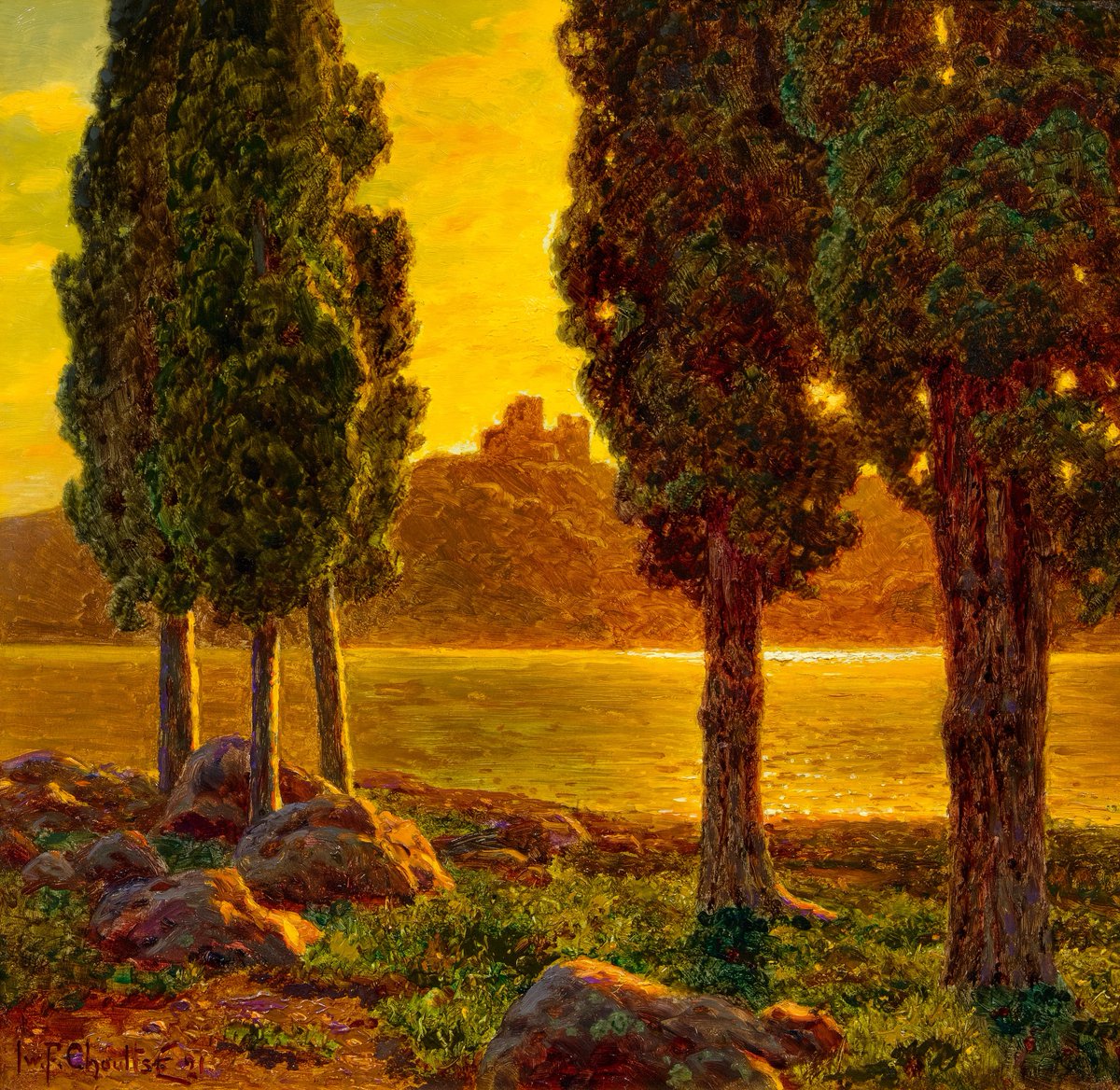 cartographer_s's tweet photo. Sunset - Ivan Fedorovich Choultsé, 1921 https://t.co/OClEiybVC6