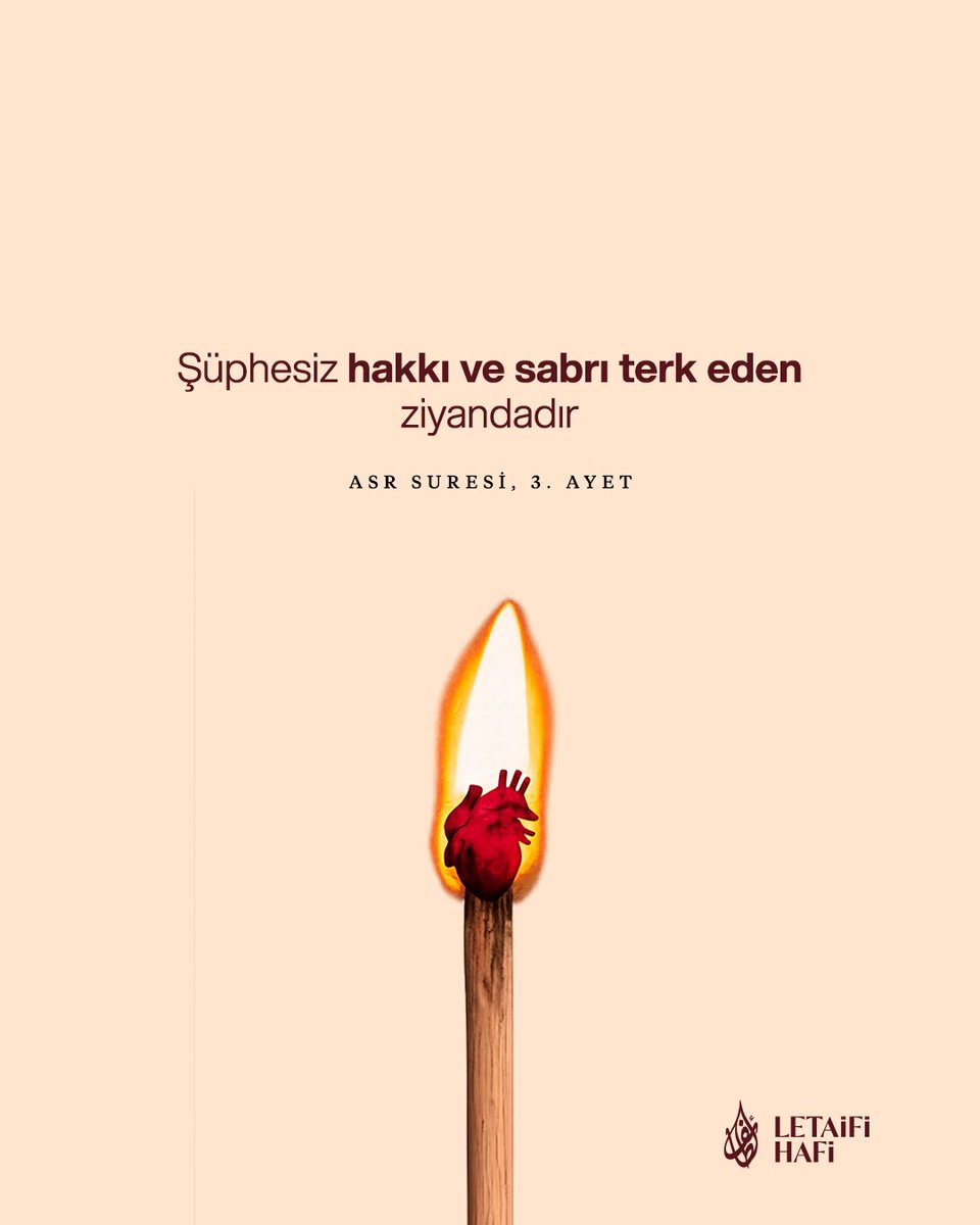 LetaifiHafi's tweet photo. İnsanın yaratılış gayesinden uzaklaşarak geçici heveslerin peşinde ömrünü tüketmesi ebedi ahiret hayatını tehlikeye atmaktır 🥀

Salih bir inançtan, haktan ve güzel ahlaktan mahrum kalan biri nefsine yenik düşerek kendi eliyle kalbini karanlığa sürükler🕯️ https://t.co/lm3BhplGdv
