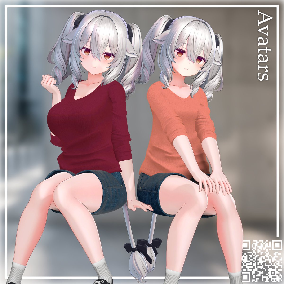 Grayce_vrc's tweet photo. 7/16発売の新作シャツ「Urban V-neck Set」の対応アバターはこちら。 
・しなの 
・ミルティナ（default+FC） 
・森羅 
・ラシューシャ 
・海咲 
・ミルフィ/エク 
・セレナ 
・マヌカ 
https://t.co/XUAIfBn9HP 
#GRAYCE_VRC https://t.co/ESetRMSMla