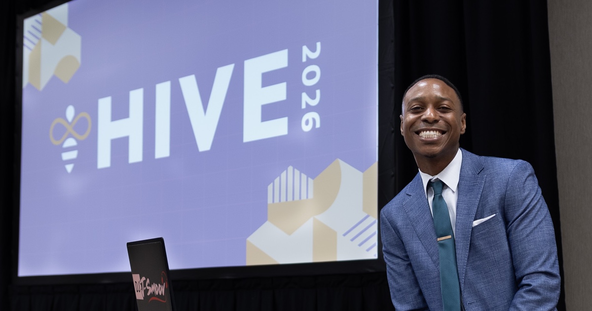 openupresources's tweet photo. ๐ The energy is high, the music is pumping, and #OURHIVE is officially underway!
@DrKChilds is kicking things off, as DJ JSmoov sets the tone for 2ยฝ days of learning, connection, and inspiration.
And it's just the beginning. โจ https://t.co/PKVC02GM7P