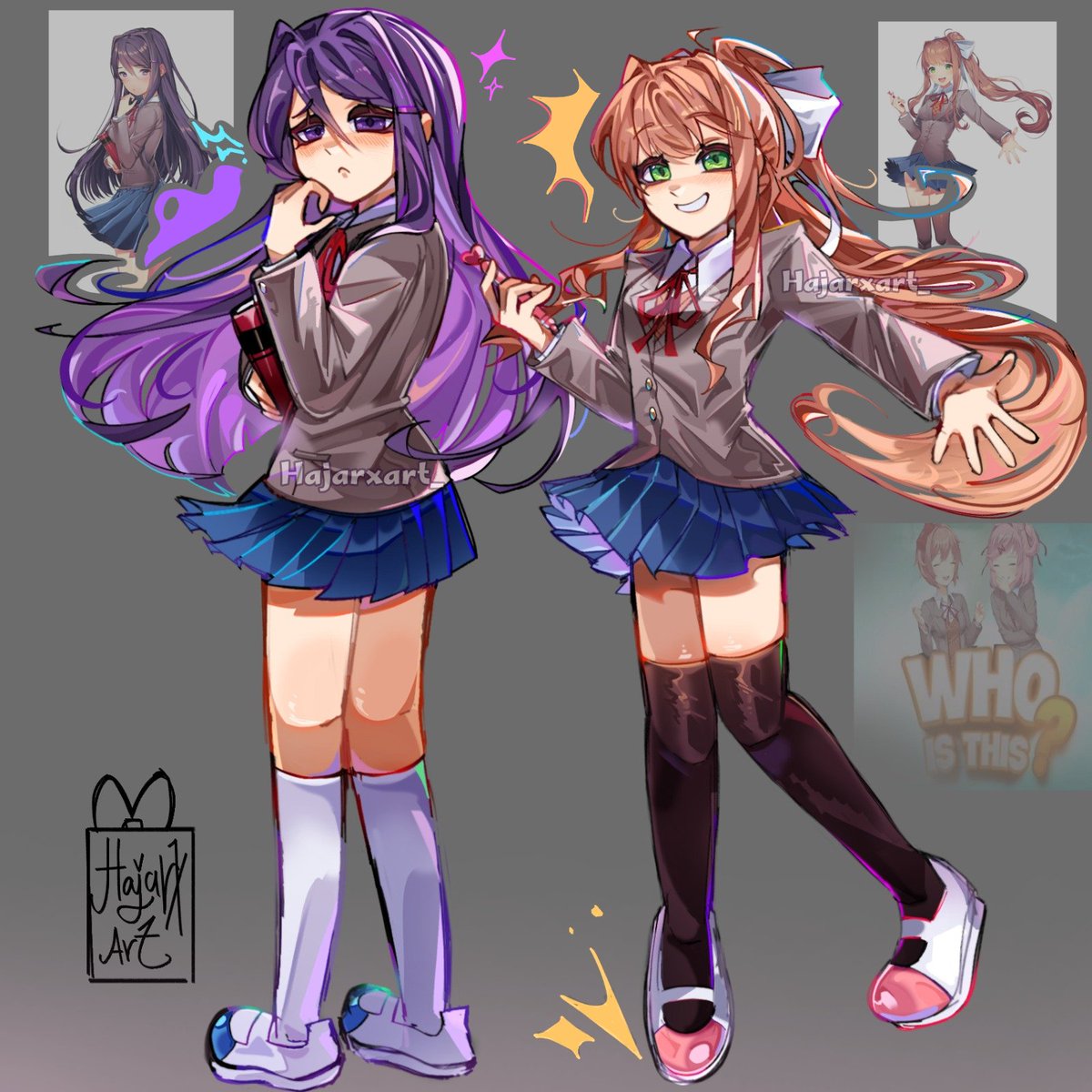 HAjXart's tweet photo. Monika and Yuri 🧡💜
#yuri #monika #dokidokiliteratureclub #ddlc #monikaddlc #yuriddlc https://t.co/R5fIBwu32Q