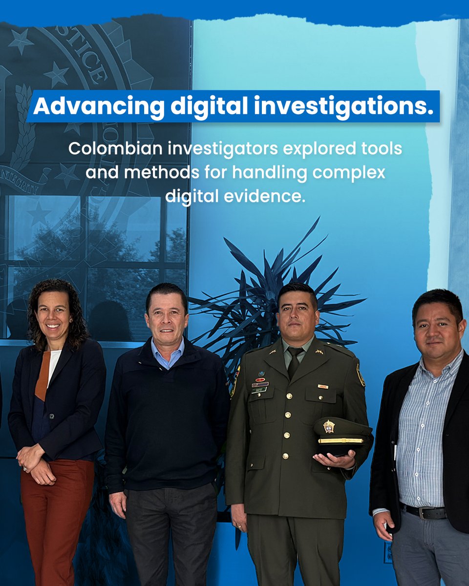 PADForg's tweet photo. 🔍 Strengthening Colombia’s fight against financial crime. 
Through an INL-funded initiative, PADF supported a technical exchange between Colombian investigators and U.S. law enforcement agencies to enhance digital evidence analysis and financial crime investigations. 
By strengthening investigative capabilities and advancing cross-border cooperation, this partnership helps combat transnational organized crime, protect communities across the region, and reinforce security throughout the hemisphere. 
Stronger partnerships. Stronger institutions. A safer hemisphere.