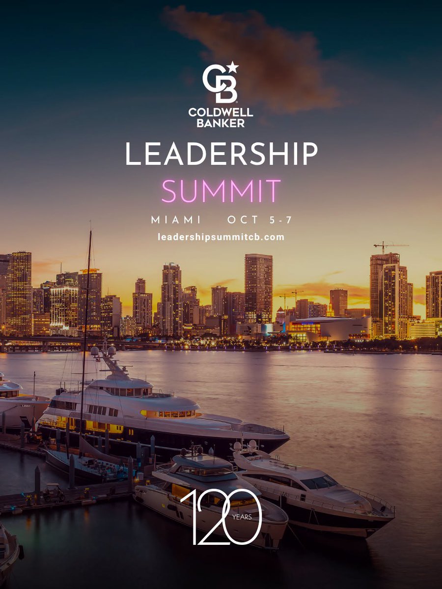 cbtraditions's tweet photo. We're Heading to Miami! The Coldwell Banker Traditions leadership team is officially registered for the 2026 Coldwell Banker Leadership Summit at the JW Marriott Marquis Miami, October 5–7! The future of real estate starts with great leadership &amp; we can't wait to be part of it! https://t.co/GKNtlzxSZn
