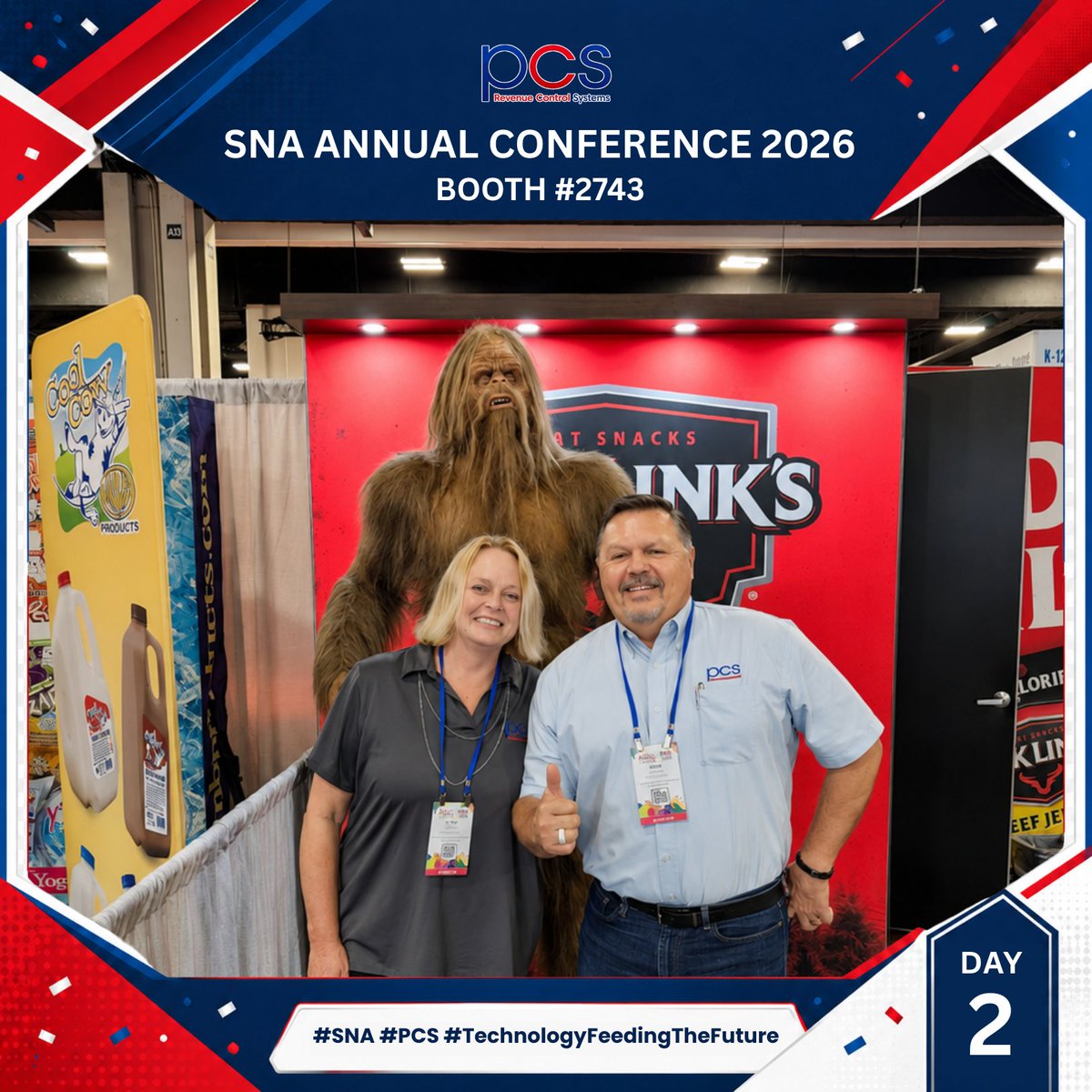 pcsrcsofficial's tweet photo. Another exciting Day 2 at #SNA2026! Mark, Linda, Donna, David, and Jose proudly represented Team PCS. 

Thank you to everyone who visited Booth #2743 and shared this memorable conference experience with us! 💙❤️

#PCS #SchoolNutrition https://t.co/rVlS5HvBb1