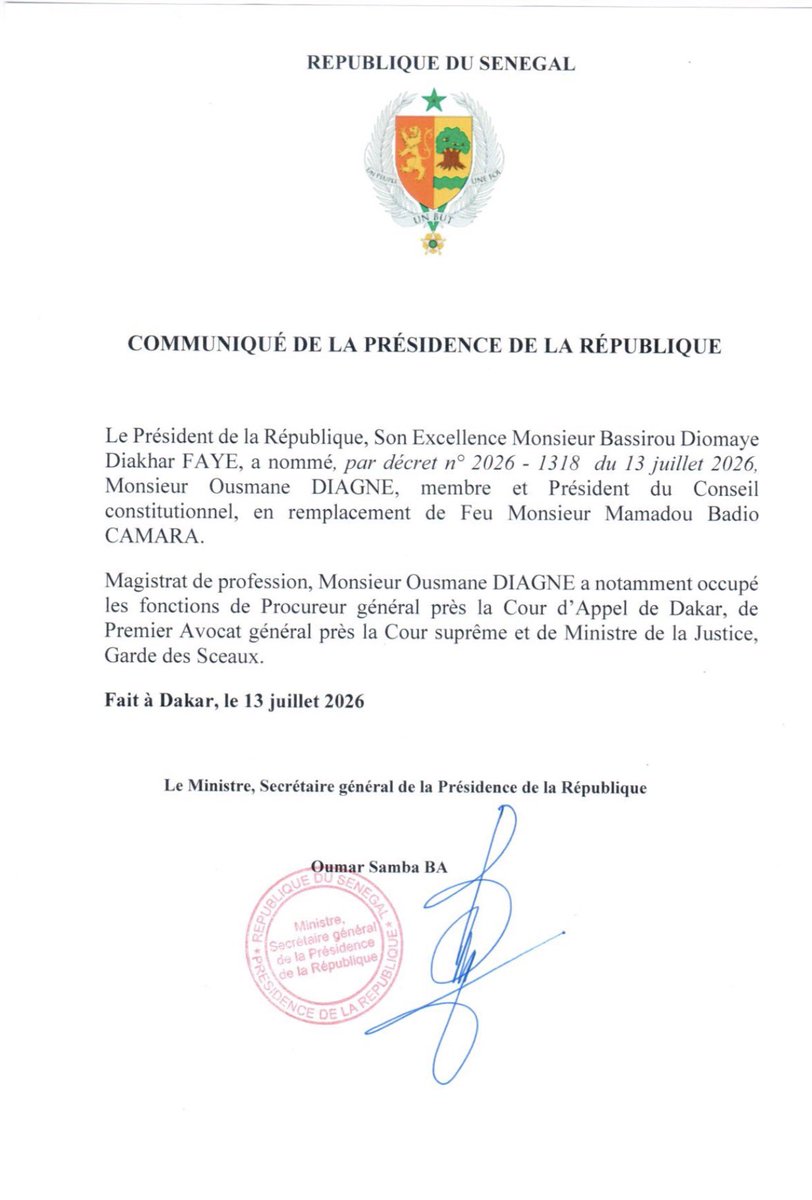 Présidence Sénégal tweet media