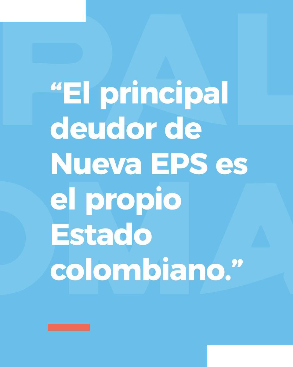PalomaValenciaL's tweet photo. El principal deudor de Nueva EPS es el propio Estado colombiano. Solo la cuenta denominada “Deudores del Sistema”, que agrupa las obligaciones pendientes de las entidades que hacen parte del Sistema General de Seguridad Social en Salud, asciende a $5,49 billones (Fuente: BlueRadio, Estados Financieros Nueva EPS 2024).

Columna de opinión
👇👇👇👇
https://t.co/5oaTg0dvuL